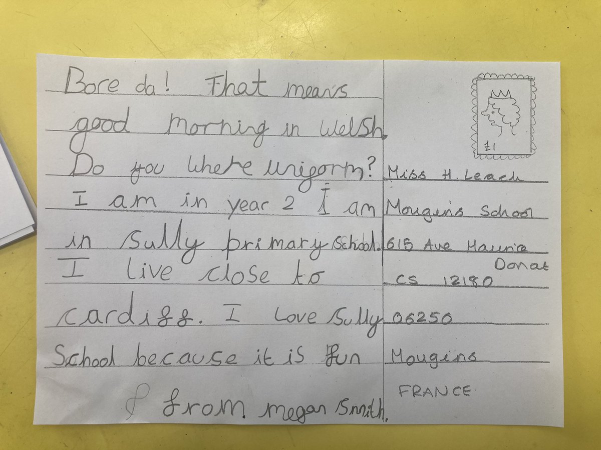 SullyPS's tweet photo. We are excited in #SPSyear2 to have written our postcards about where we live. They’re ready for posting to the Mougin School in the South of France! #SPSinternational #SPSLLC #SPSMFL #SPSambitiouscapable https://t.co/4oYu3BQ9pq