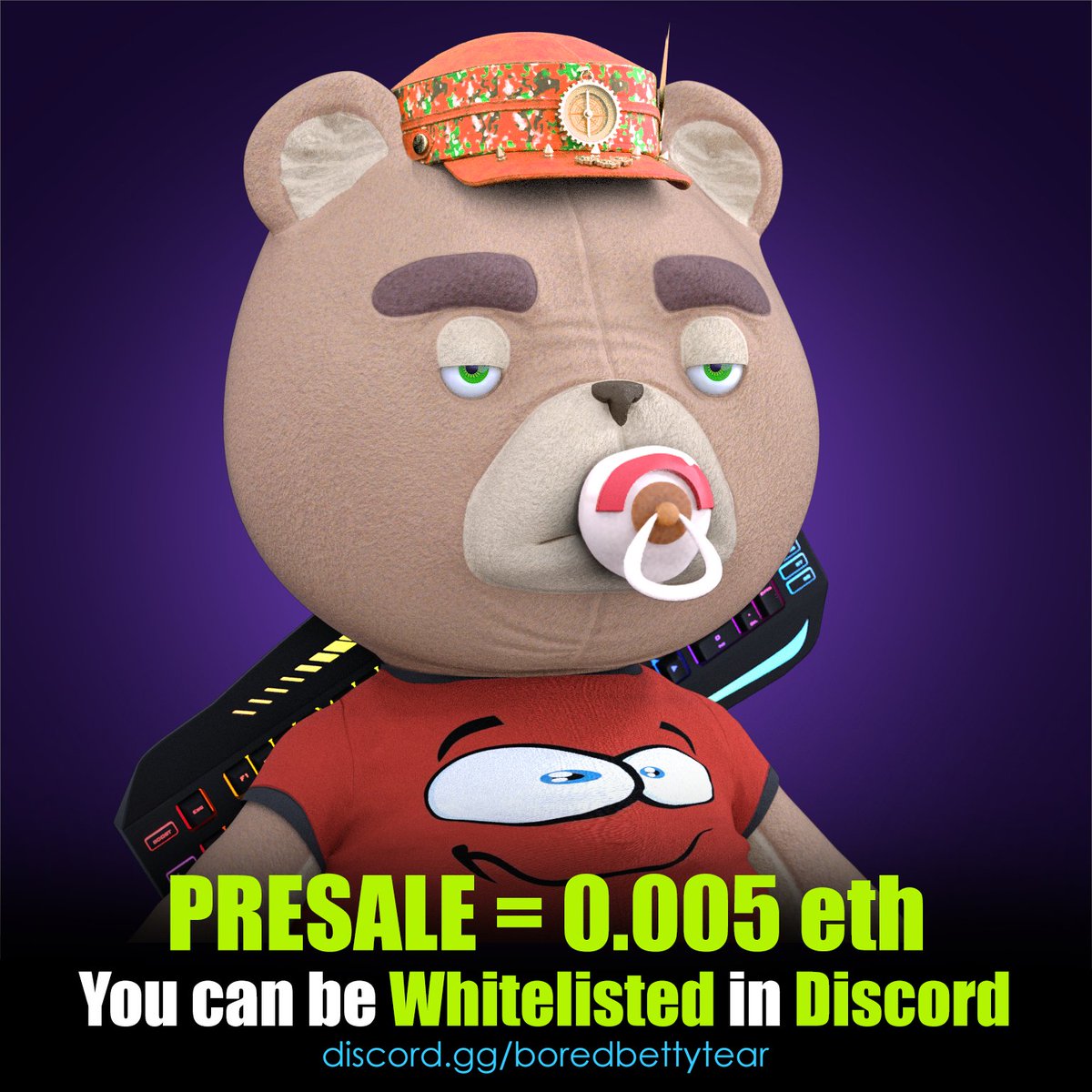 boredbettytear's tweet photo. Hey friends, we are happy to announce our SUPER DUPER CHEAP presale mint price🎉
So that everyone can own of them🥰
You can find more information in our Discord channel💯
Stay tuned ❤️ https://t.co/ip7U4EM6lz