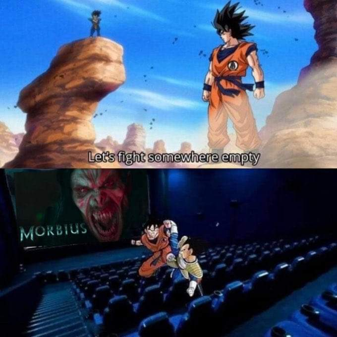 Paman_Banzai's tweet image. Dragon Ball x Morbius