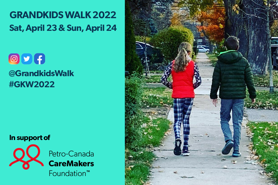 PCCareMakers's tweet photo. This year, on April 23rd &amp; 24th, the 2022 @GrandkidsWalk will support the Petro-Canada CareMakers Foundation. We are truly honoured by and grateful to these young people for choosing to help Canadian family caregivers. Donate at https://t.co/1dW3GQU0W3  #gkw2022 #CareMakers https://t.co/8z758lFy2G