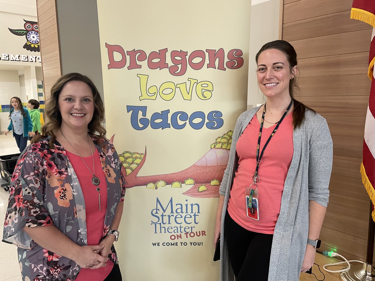 nelsonelemlib's tweet photo. Our students got to enjoy an amazing performance of Dragons Love Tacos by @msthouston this morning! It was our first ever professional performance @NelsonAlvinISD and students and teachers all loved the show! Thanks to @AlvinISD_EdFdn in for making this happen! https://t.co/KlbECGAoZR