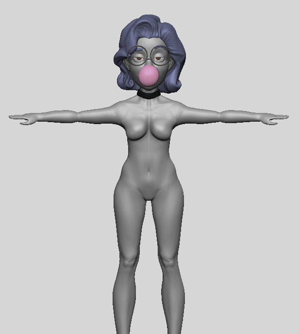 Table_Hammer's tweet photo. Continuing my OC Mayla body sculpt all that's left is to sculpt the arms

#characterart #zbrush https://t.co/cSLpNZ0FAj