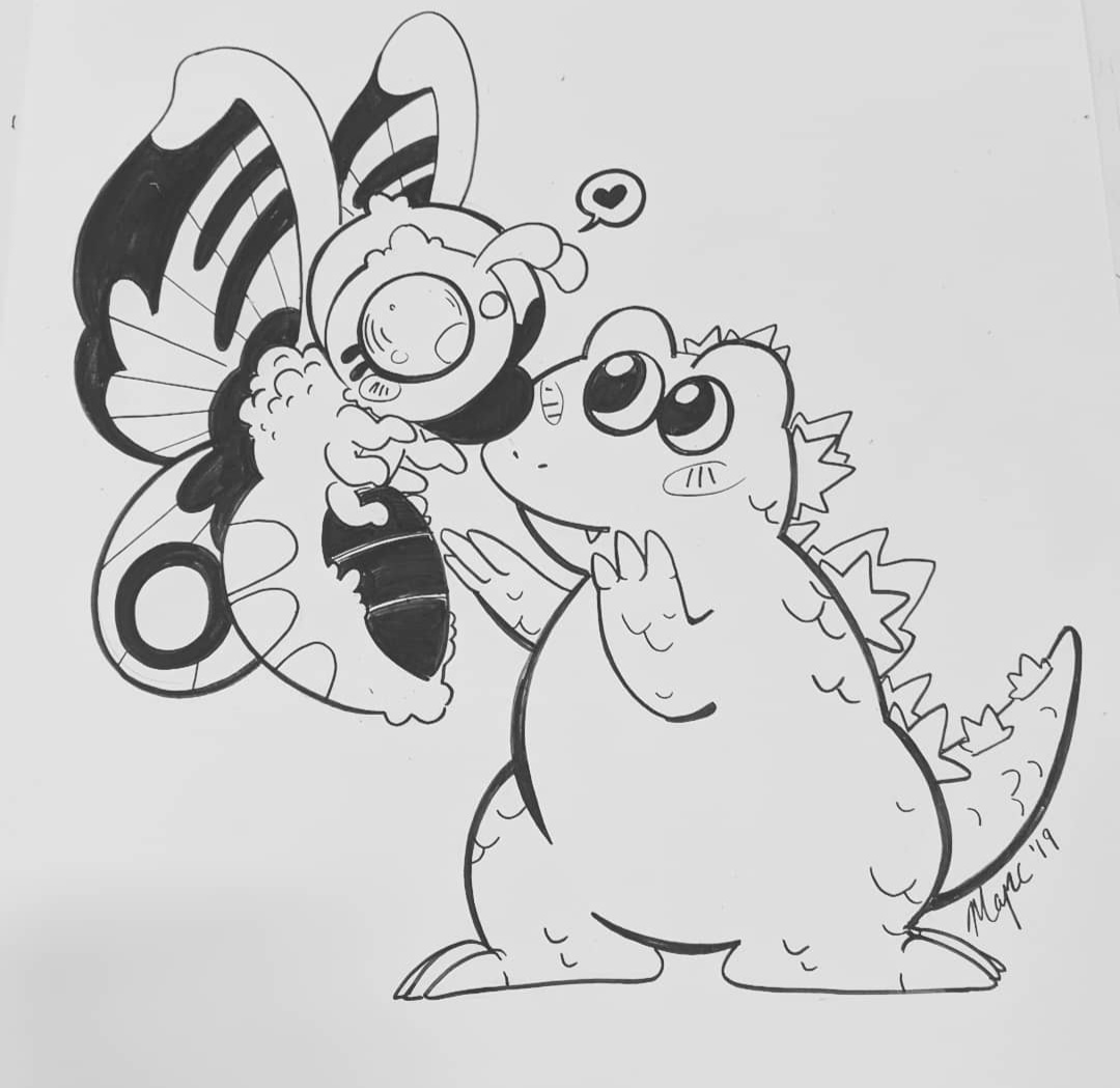patronsaint21's tweet photo. @godzillacast So we're talking about fan fiction now?

Artist: @BadMilkDog (Mars) https://t.co/2gR85IgCFm