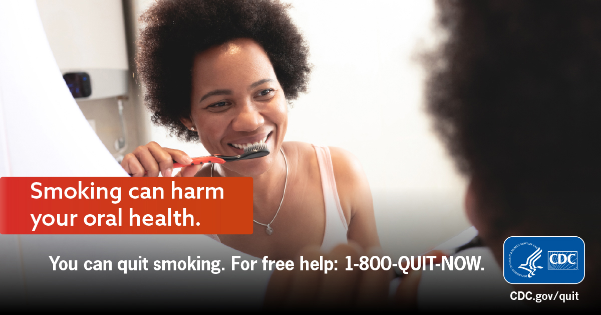 CDC Tobacco Free on Twitter "Quitting smoking can save your smile and lead to a healthier mouth