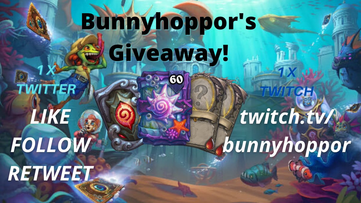 TL_Bunnyhoppor's tweet image. Standard Bundle Giveaway Time Courtesy of 
@PlayHearthstone!

Instructions are in the graphic, but also mention your fav HS deck of all time. I totally won't judge anyone writing poison rogue.🧐🧐

Twitch stream tomorrow, including Friday Fun! Twitter winner drawn Sunday!