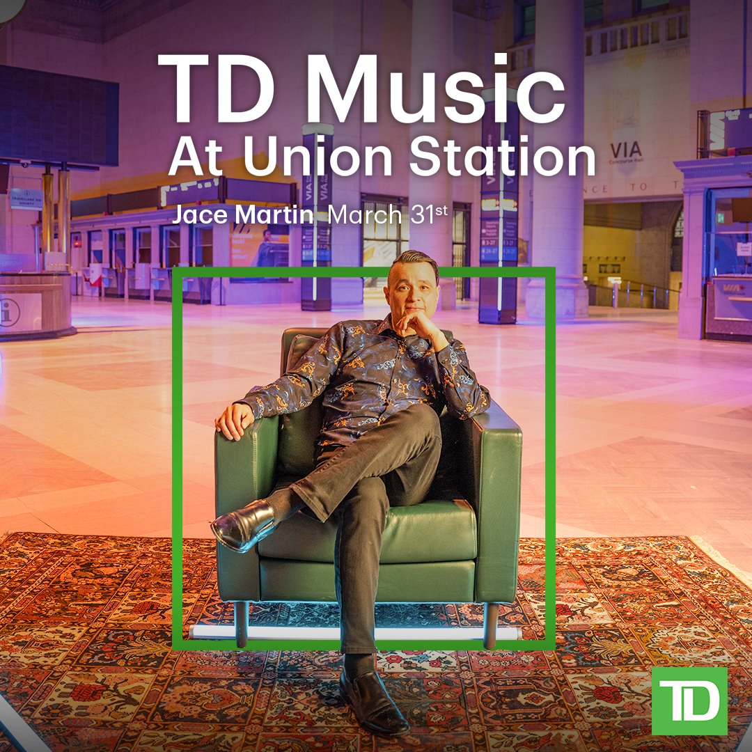 Today is the day! @jacemartinmusic's performance goes live at 3 PM ET! @torontounion @TD_Canada