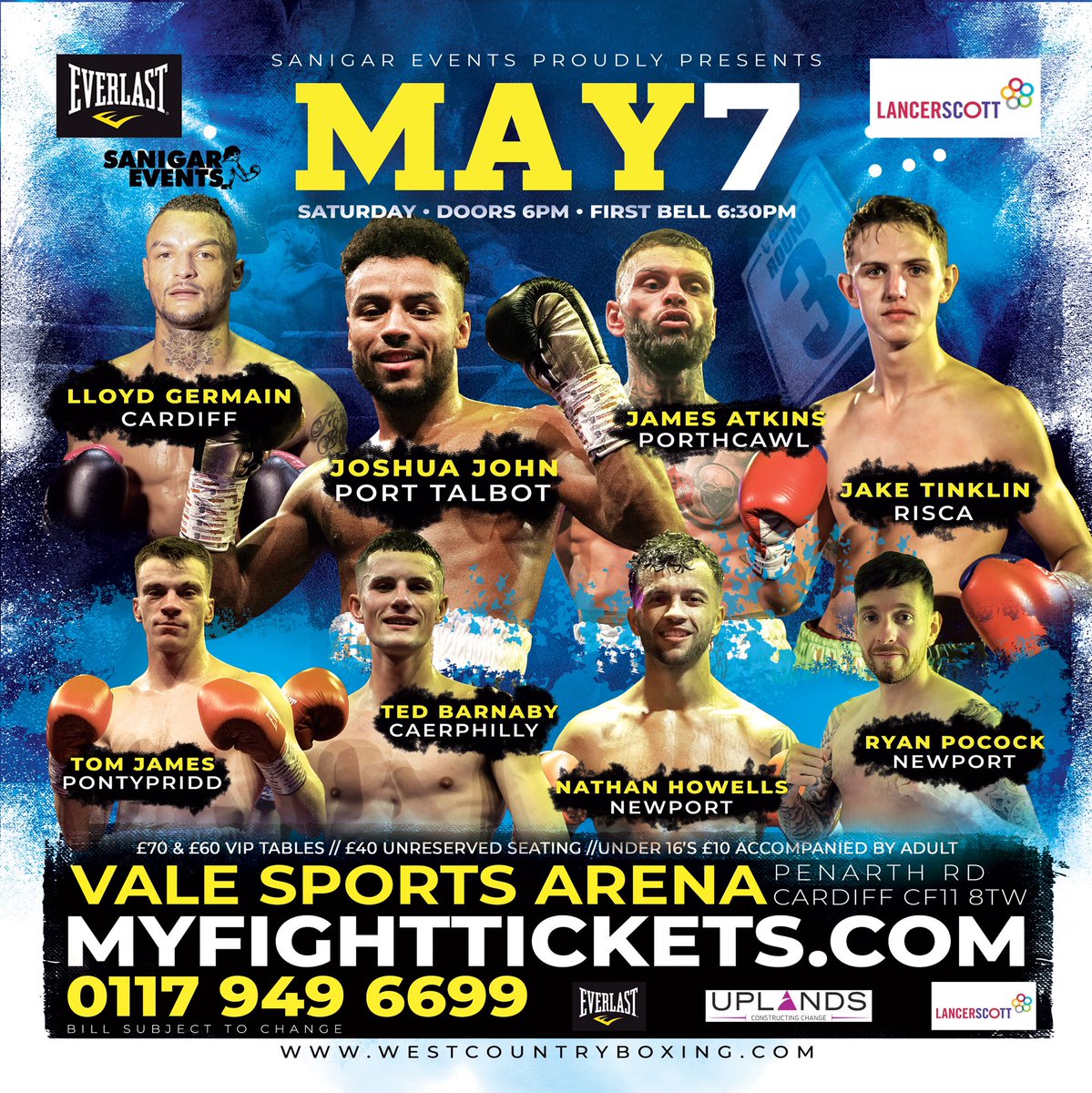Saturday 7th May at Vale Sports Arena Cardiff the next generation of Welsh boxing talent is in action 🏴󠁧󠁢󠁷󠁬󠁳󠁿🥊 

🎟 Tickets on sale now
