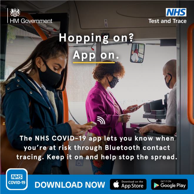 The #NHSCOVID19app is a fast and easy way to find out you’ve been near someone with the virus. Even if it’s someone you don’t know. You can download the app at - covid19.nhs.uk