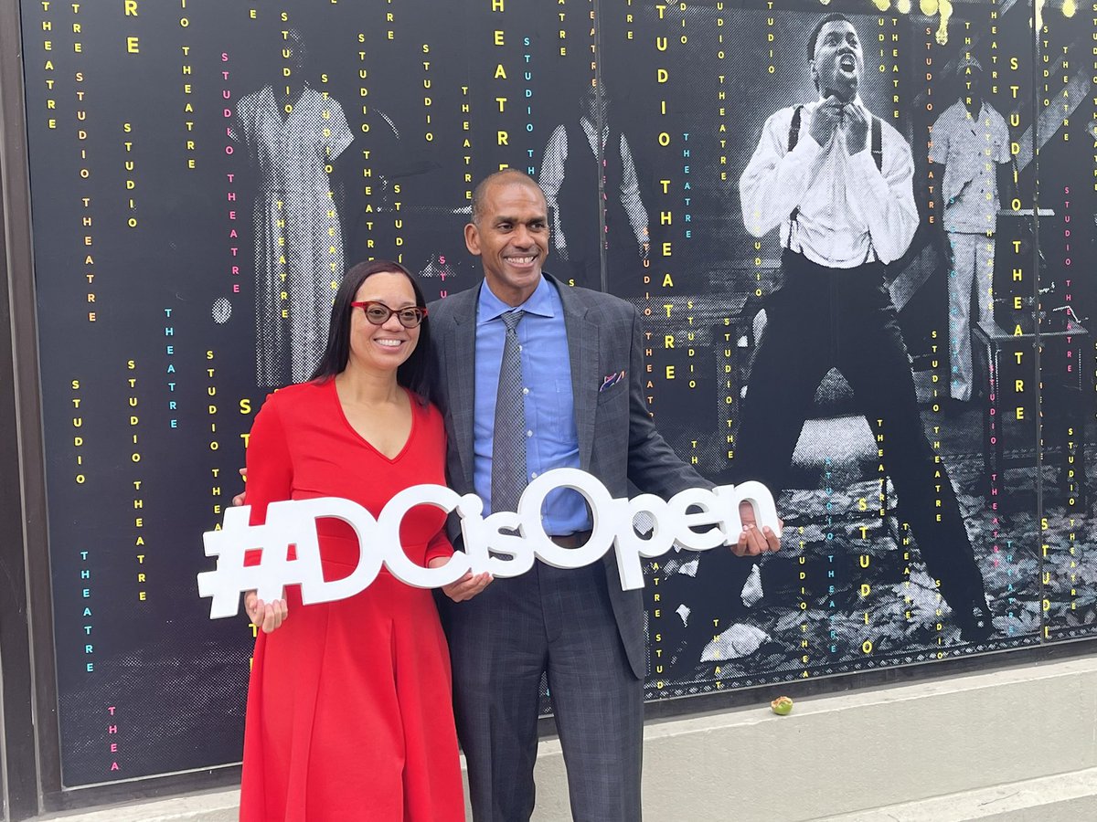 We are thrilled to cut ribbon with <a href="/MayorBowser/">Mayor Muriel Bowser</a> for <a href="/Studio_Theatre/">Studio Theatre</a> &amp; to celebrate the completion of the Víctor Shagari Theater $20M renovation. #DCisOpen