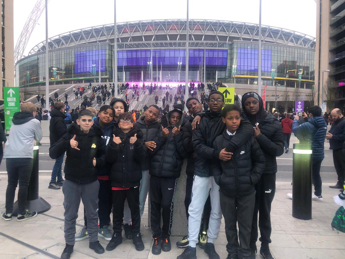 On Tuesday, Yr8 students who work each week with one of our partners <a href="/FBeyondBorders/">Football Beyond Borders</a> got the incredible opportunity to go and watch England play at <a href="/wembleystadium/">Wembley Stadium</a>! 
#FBB #opportunities #elitesport #england ⚽️⚽️⚽️