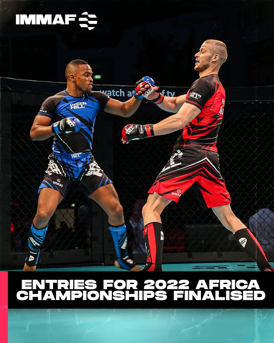 🚨 Participating athletes and teams for #2022MMAAfrica are finalised and CONFIRMED! 

The tournament commences on April 28th, LIVE on IMMAF.tv. More details to follow.