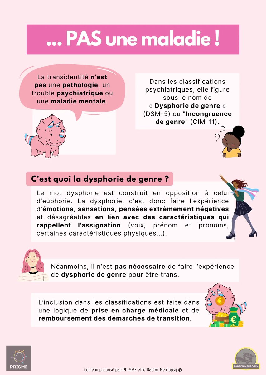 RaptorNeuropsy's tweet photo. Wigaboumga 🎊 ! Un nouveau livret est disponible sur notre site 🦕 
Avec l’Association PRISME, nous avons aujourd’hui décidé de vous parler de transidentité ! 

Vous pouvez le retrouver juste ici : https://t.co/JXKTD3ZsVi https://t.co/8iKcS6BfVp