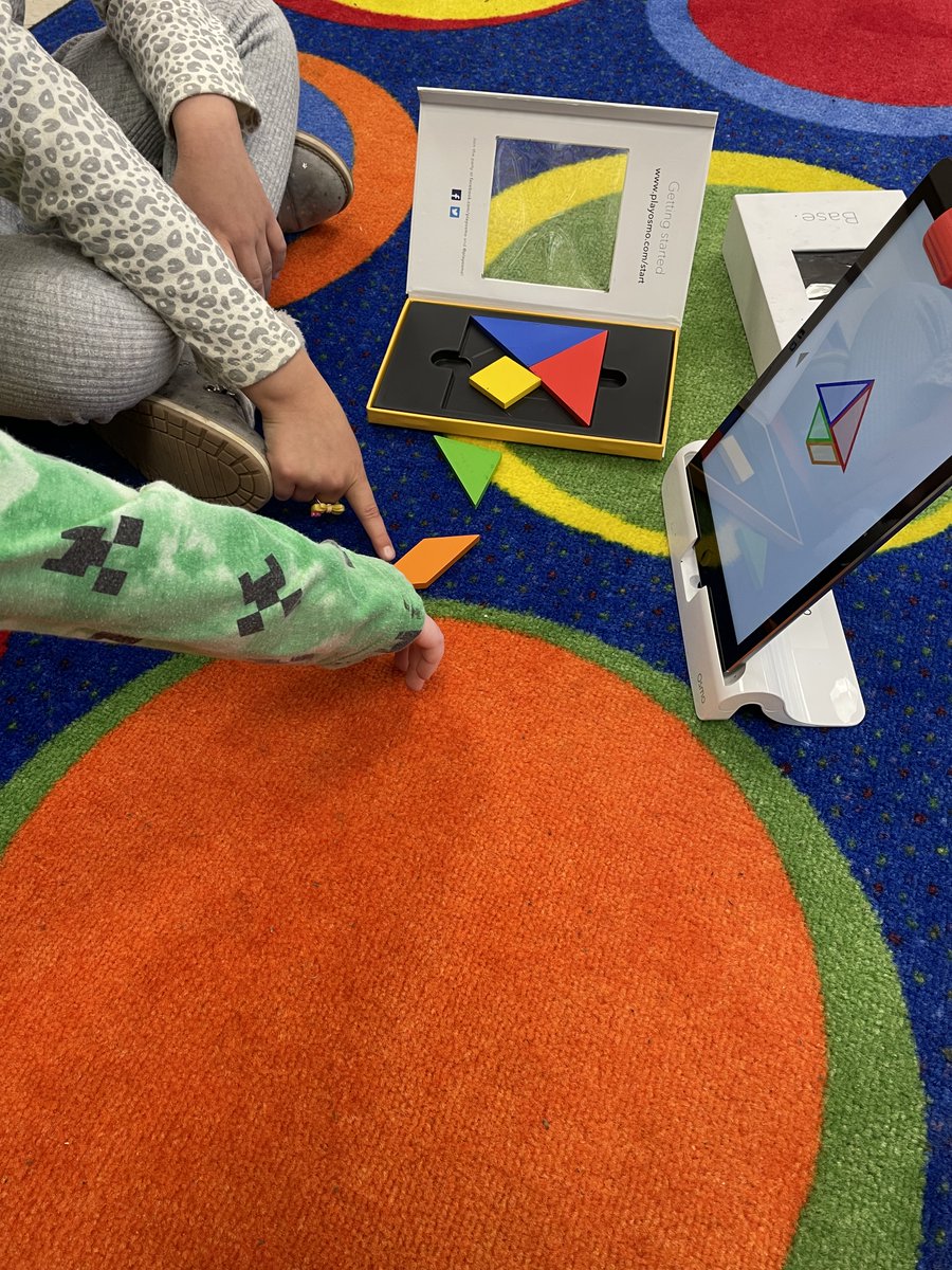 Worked w/ Ss in <a href="/MrsGaleKinder/">Mrs. Gale - Kindergarten</a> today using <a href="/PlayOsmo/">Osmo</a> <a href="/OsmoTangram/">Osmo Tangram</a> 
I always love to see young collaboration in play! <a href="/WyomingElem/">Wyoming Elementary</a> <a href="/millburnschools/">Millburn Schools</a>