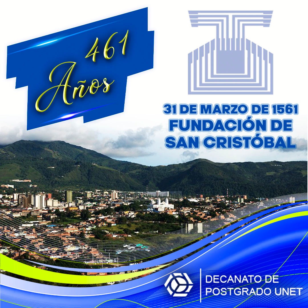 unetpostgrado's tweet photo. Entre valles de esmeraldas y perfumes de azahar el Río Torbes y un cielo de un azul que no hay igual.

La ciudad de la cordialidad arriba a un año más de su fundación.  Por tal motivo, el Decanato de Postgrado UNET se une al júbilo que engrandece al gentilicio tachirense. https://t.co/CE6dyA8fMY
