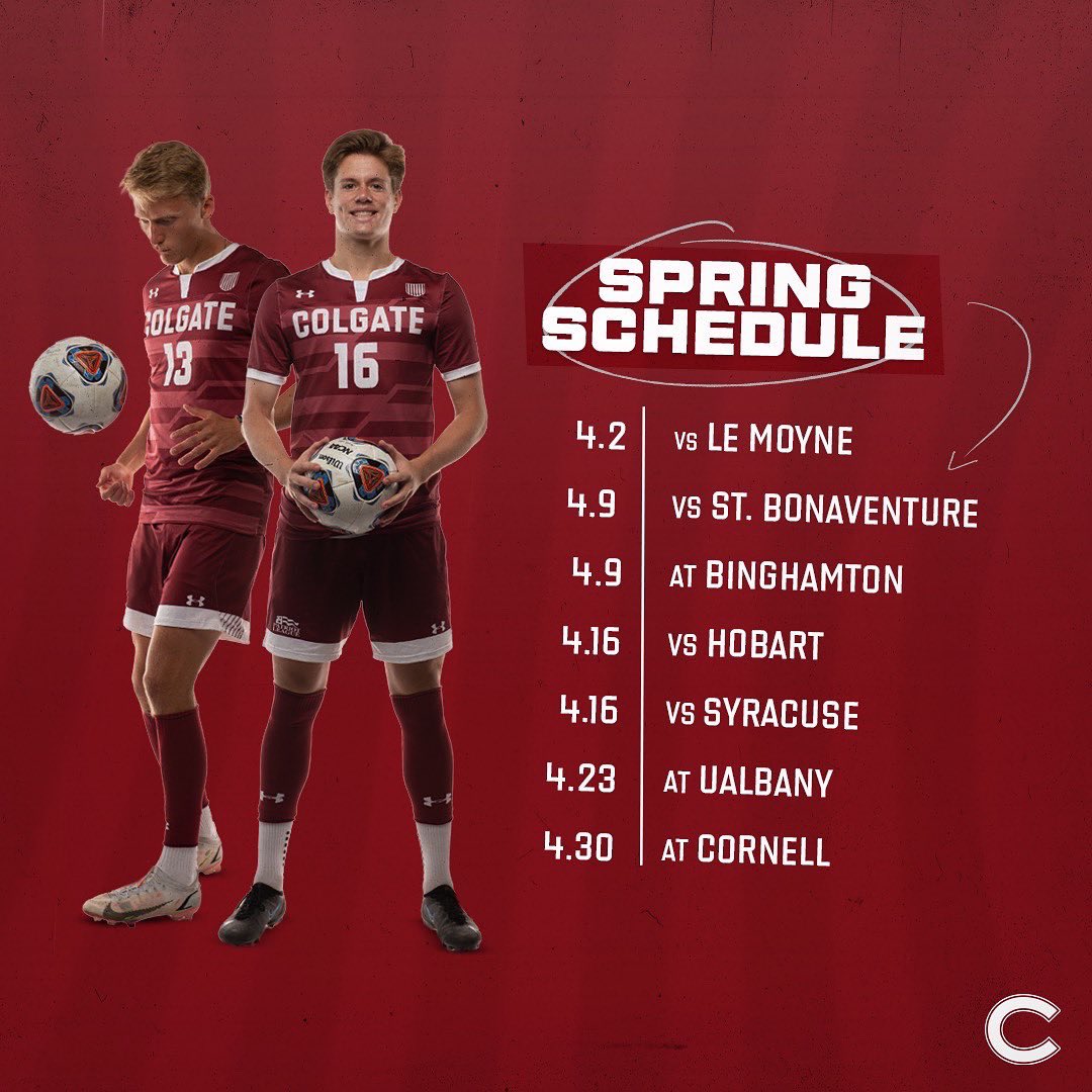 Almost that time again! 

We kickoff our spring games this Saturday vs Le Moyne College at home!  

#GoGate