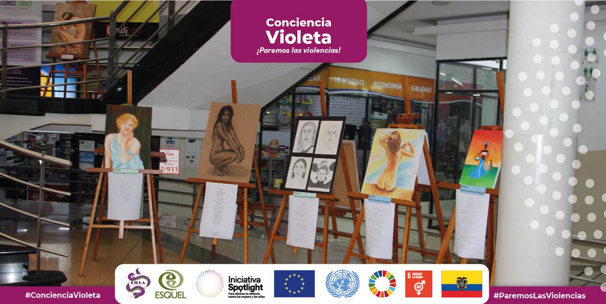 FundacionEsquel's tweet photo. 💪#SpotlightEC | 💜 #ConcienciaVioleta, #ParemosLasViolencias♀️
Killa Colectiva Feminista realizó cierre de su proyecto #YoImporto en #Azogues, se realizó como acto simbólico la lectura de testimonios anónimos de mujeres víctimas de violencia, los cuales fueron leídos por hombres https://t.co/j6T8PQzRhr