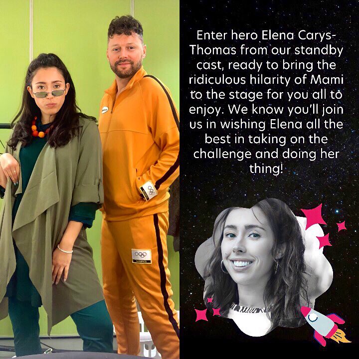 Oren Actors Management (@oren_actors) on Twitter photo We just wanted to say a huge congratulations to our ELENA CARYS-THOMAS who made her debut performance in PETULA last night. Elena has been on standby for the show and quickly came to the rescue playing ‘Mami’ along side our TOM MUMFORD. So proud of you. Da iawn <a href="/ElenaCarys11/">Elena Carys Thomas</a> 🚀👏 We just wanted to say a huge congratulations to our ELENA CARYS-THOMAS who made her debut performance in PETULA last night. Elena has been on standby for the show and quickly came to the rescue playing ‘Mami’ along side our TOM MUMFORD. So proud of you. Da iawn <a href="/ElenaCarys11/">Elena Carys Thomas</a> 🚀👏
