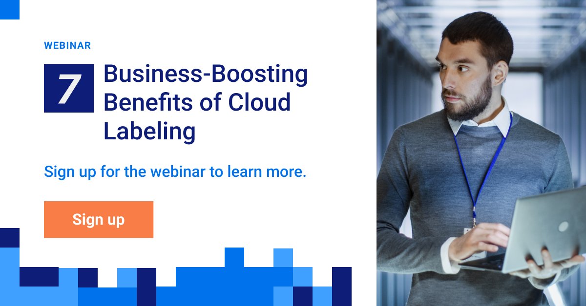 sixblabels's tweet photo. 👉Join us for this webinar next week on Thu, Apr 7 to hear about the seven business benefits of moving your labeling to the cloud and find out how to begin your journey.

Register now: https://t.co/8YX8JxJtbs

#cloudlabeling #loftware #labelingsoftware https://t.co/ZXU5DvnRUk