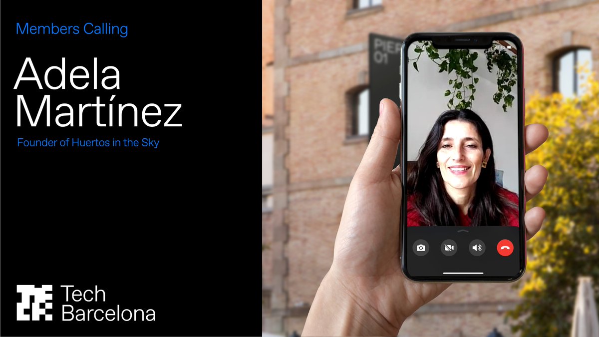 TechBarcelona's tweet photo. ☎️ ¡Ring ring! Tienes una llamada del ecosistema.
En el #MembersCalling de esta semana hablamos con @adelamar Martínez, fundadora de @HuertosintheSky, startup que transforma las azoteas en desuso de Barcelona en huertos urbanos sostenibles.
👉 https://t.co/reMCOfHAjI https://t.co/f4usGaExus
