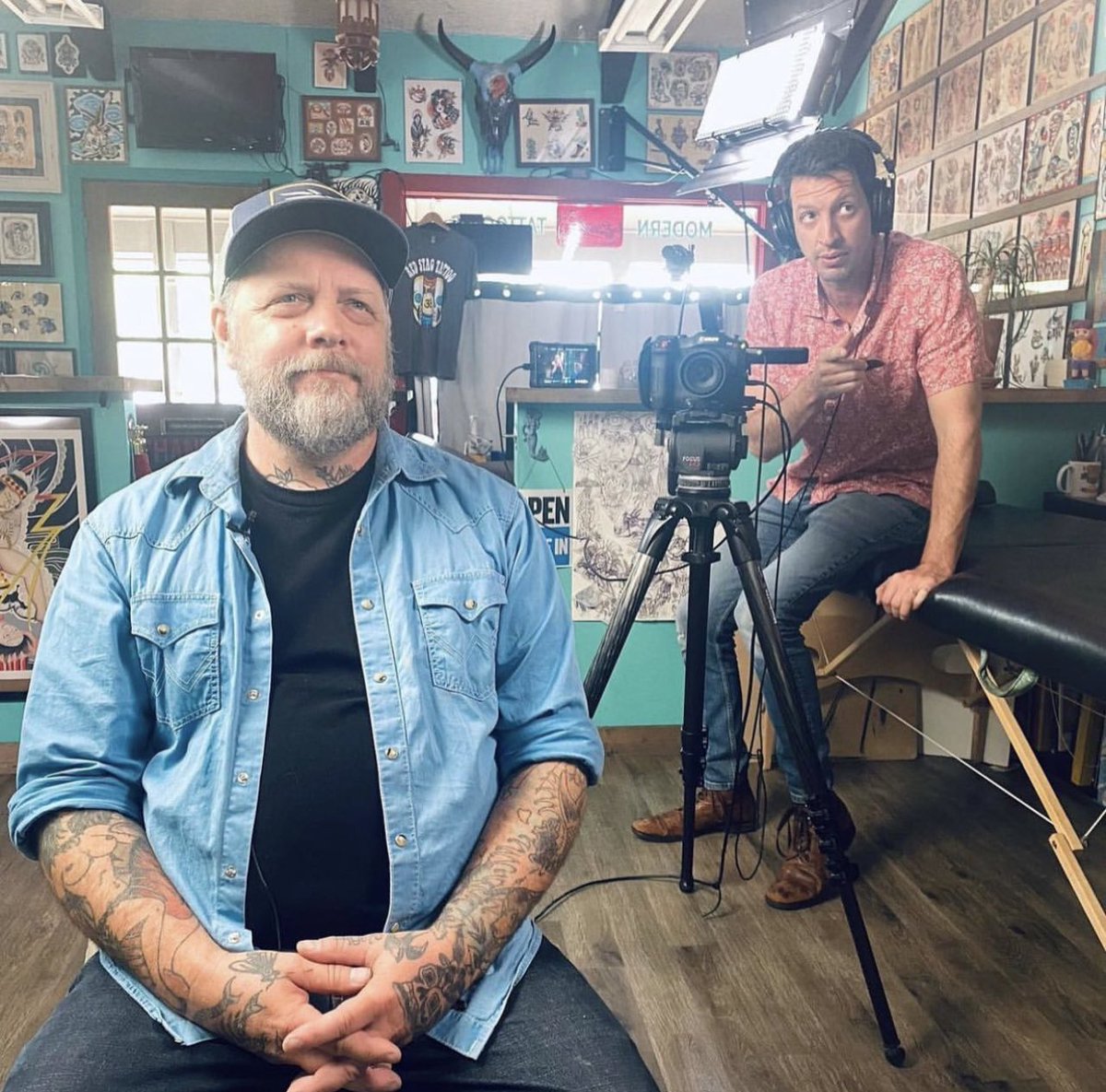 kuleighsmith's tweet photo. Had a great day yesterday filming with @reasonmagazine Reason TV and @lizzywol 
We got to discuss the effects of Covid shutdowns on my small business, and even touched on NFT’s and side-hustlin’. Should be dropping in about a month! https://t.co/v9p3HQHtF8