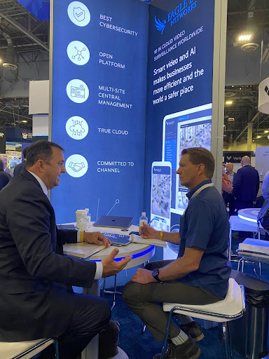 EagleEyeCloud's tweet photo. Eagle Eye’s Ken Francis sat down with SSI’s senior editor Rodney Bosch at #ISCWest2022. What should you expect from a cloud video surveillance product? Read Security Sales & Integration's ISC West 2022 RoundUp to find out more. - https://t.co/ZYfuvmDb9q https://t.co/CPURMGSRi6