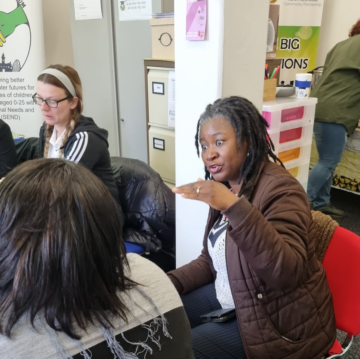 chances_equal's tweet photo. Thanks @ManchesterMpcf for organising the coffee morning👏🏽
 We Both  works to represent the ‘voice’ of parents and carers of children &amp; young people aged 0-25 with 
#SEND 
@MCRLocalOffer
#2022ouryear 
#education
#Maginalisedgroup 
#familysupport
#educationalneeds
#EHCP https://t.co/7Cvyg1WvGD