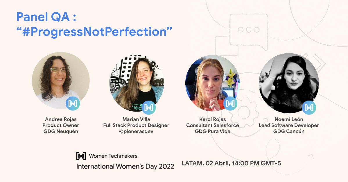 LatamLeads's tweet photo. Conoce a las participantes del PANEL IWD LATAM 2022
Participa en el conversatorio aquí 👉https://t.co/G6kEtETI17  

#IWD22 #IWDLatam22 #ProgressNotPerfection https://t.co/zQD822yTgC