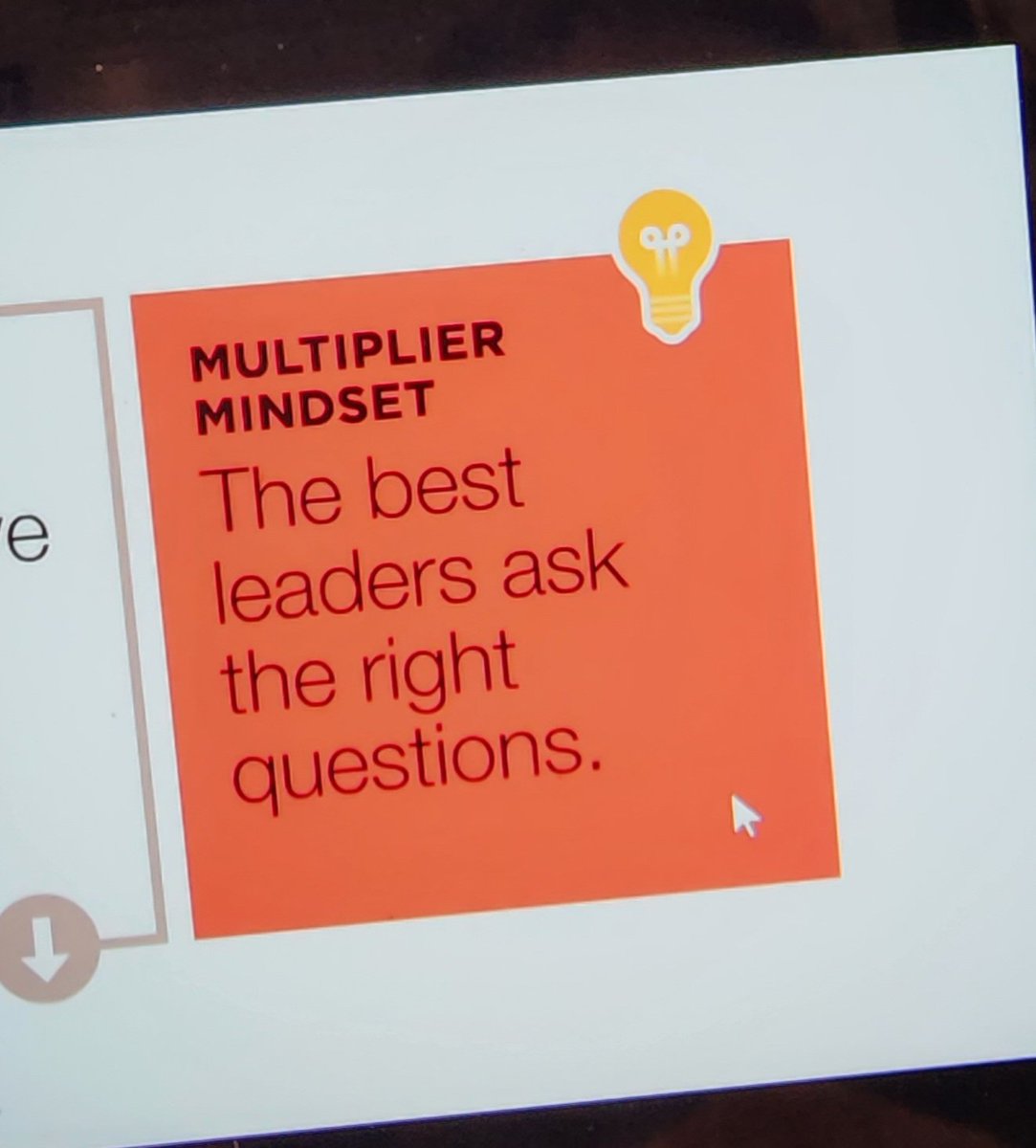 DrNoelleBeale's tweet photo. Just finished the Multipliers PD with @LizWiseman & @scottmillerj1.
Thank you for an excellent session today!
#LearningLeaders
#MultiplierMindset https://t.co/49IJBJN9OK