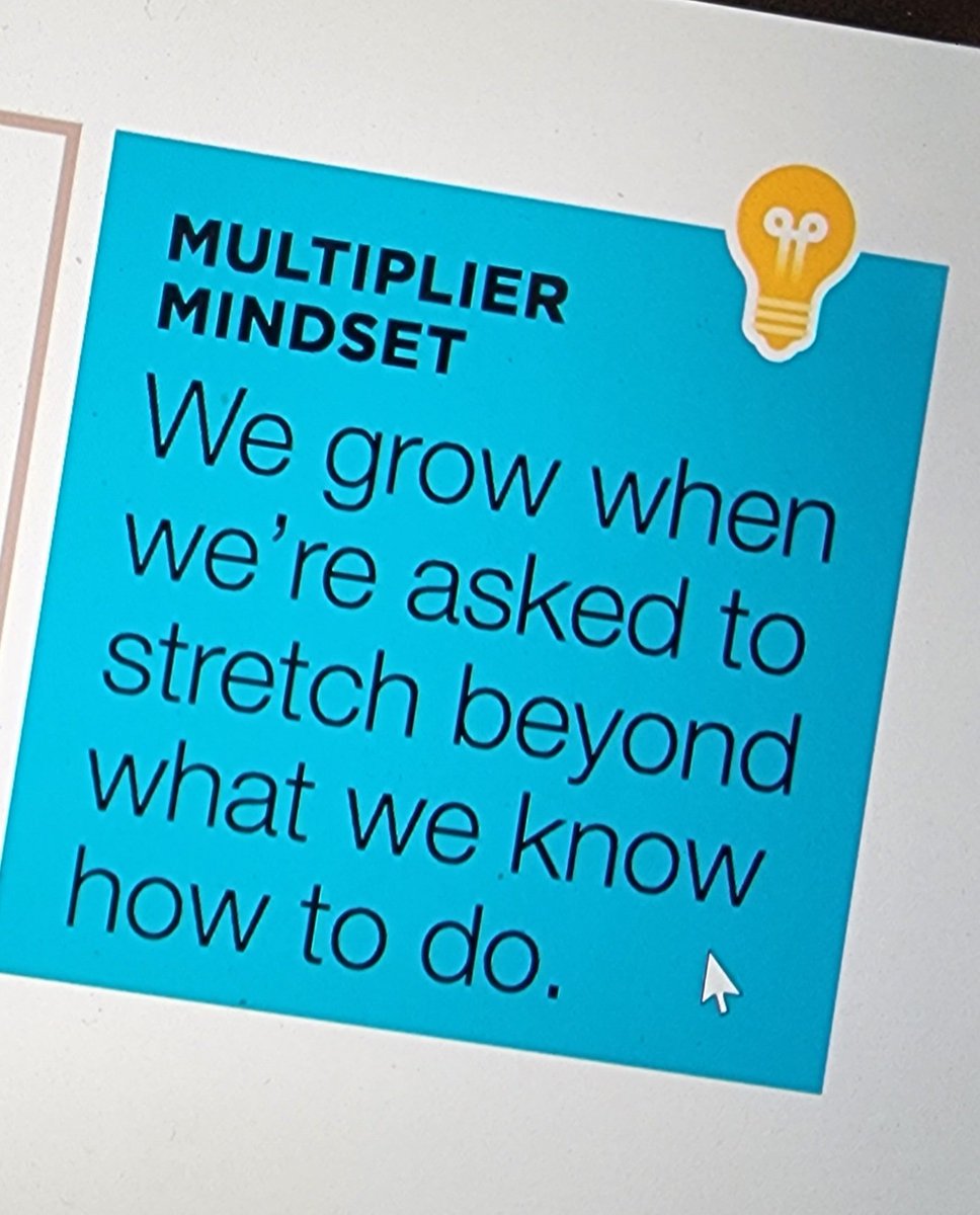 DrNoelleBeale's tweet photo. Just finished the Multipliers PD with @LizWiseman & @scottmillerj1.
Thank you for an excellent session today!
#LearningLeaders
#MultiplierMindset https://t.co/49IJBJN9OK