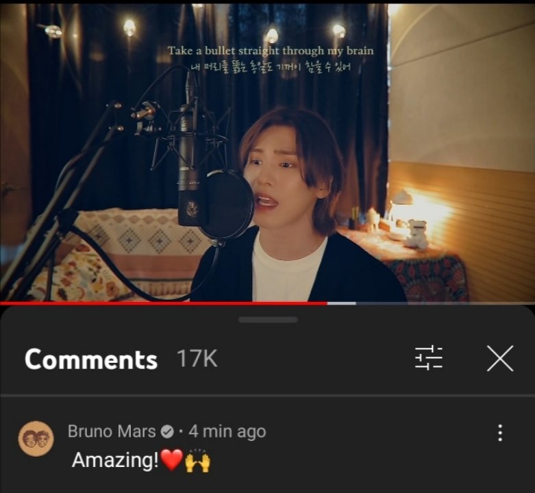 djenine_ira's tweet photo. Omg WHAT?? BRUNO MARS COMMENTED ON ROCKY'S COVER OF GRENADE!😭😭 https://t.co/9AAyLrrIQ2