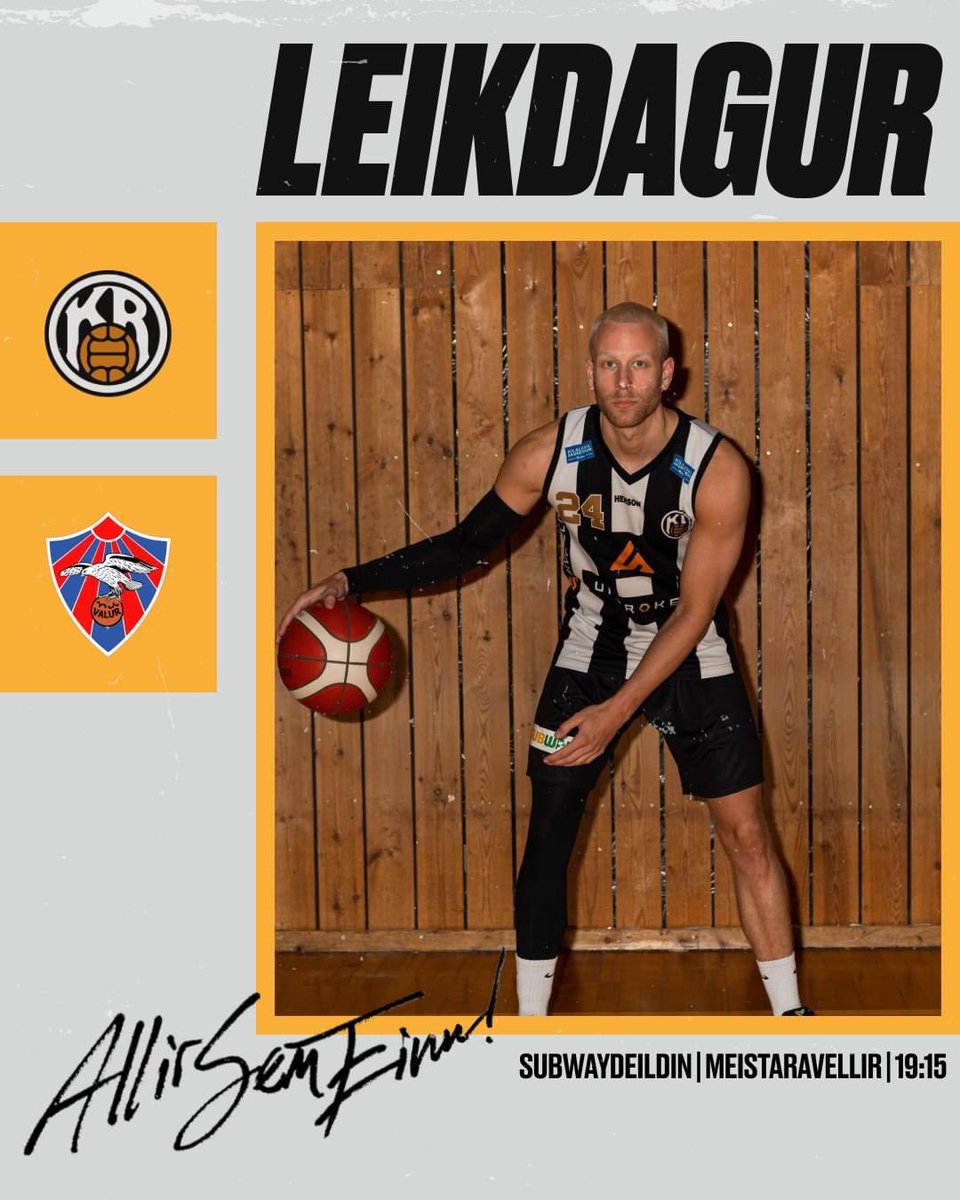 Síðasti deildarleikur strákanna gegn Val í kvöld á Meistaravöllum! Leikurinn hefst 19:15 og verður heitt á grillunum frá 18:00. Það er ekkert betra en vorkvöld á Meistarvöllum, mætum og styðjum strákana til sigurs🏀

🍔18:00
🏀19:15

Áfram KR! #öllsemeitt #karfan