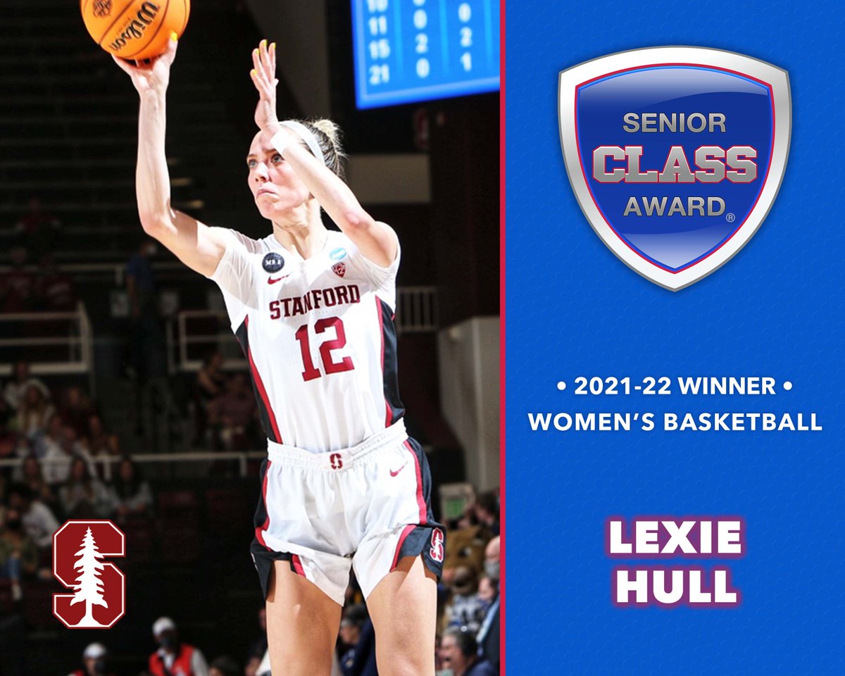 Congratulations to @StanfordWBB player Lexie Hull on winning the 2021-22 Senior CLASS Award for women's basketball! seniorclassaward.com/news/view/stan…