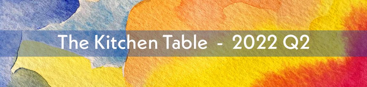 Tomorrow the Kitchen Table begins! It’s a group of peers supporting each other as we work towards our goals over Q2. If you have A Thing you need to work on in Q2, and you need support to keep yourself on track, this is for you. Visit the link in my bio to pull up a chair!