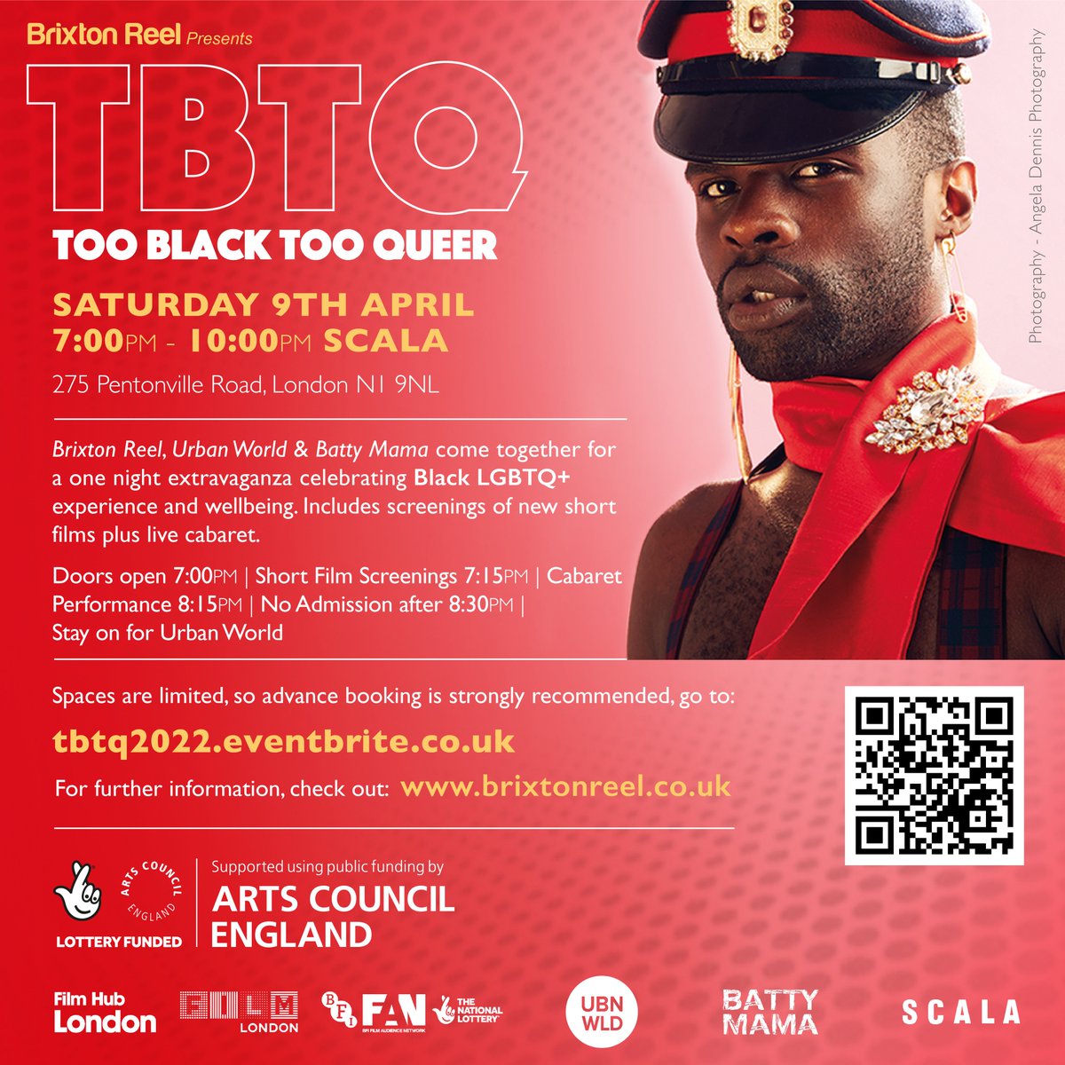 BrixtonReel's tweet photo. Too Black Too Queer is back for 2022!
#TBTQ #brixtonreel

Book Here:
https://t.co/gDrvIJJiFc

Check Out:
https://t.co/YgMa09n3w9 https://t.co/eTAuoGLhaV