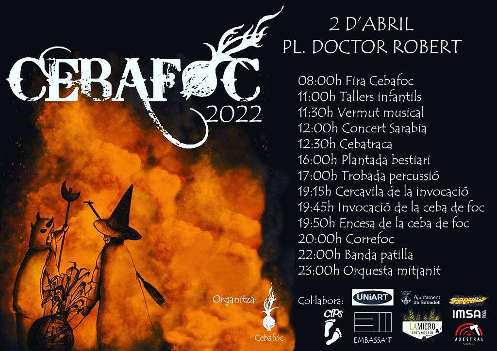 bruixesdelnord's tweet photo. Dissabte 2 d'abril
#CEBAFOC #Sabadell
FOC, FESTA, PERCUSSIÓ, MÚSICA, TALLERS 👉CULTURA POPULAR A TOPE‼️ https://t.co/WsU02xuDl6