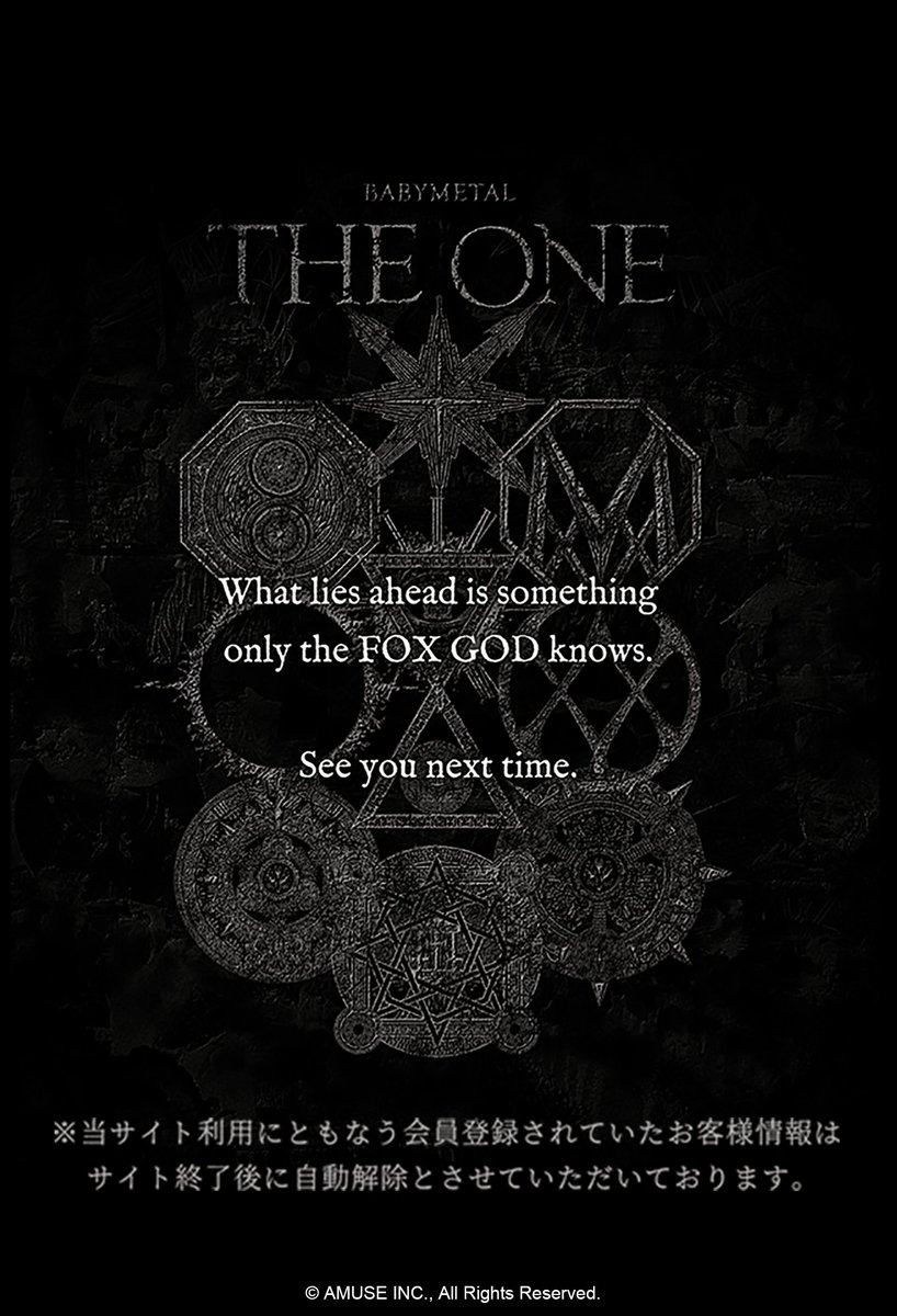 PCKCMETAL's tweet photo. ｢ See you next time. ｣
その言葉を信じて。。。
 #BABYMETAL https://t.co/KTnpNm4C1g