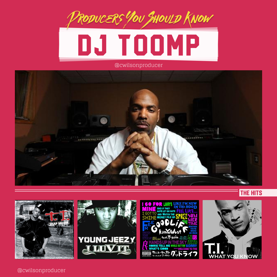 CWilzn's tweet photo. #DJToomp is one of the godfathers of Trap music! His usage of horns on trap beats are always 🔥. 
••••
1) T.I. - 24s, Be Easy
2) Jeezy - I Luv It 🔥
3) Kanye West - Good Life, Can’t Tell Me Nothin’
4) T.I. - What You Know 
#beats #producers #dope #listen #SuperProducer #Trap https://t.co/cqOLB7dwdg