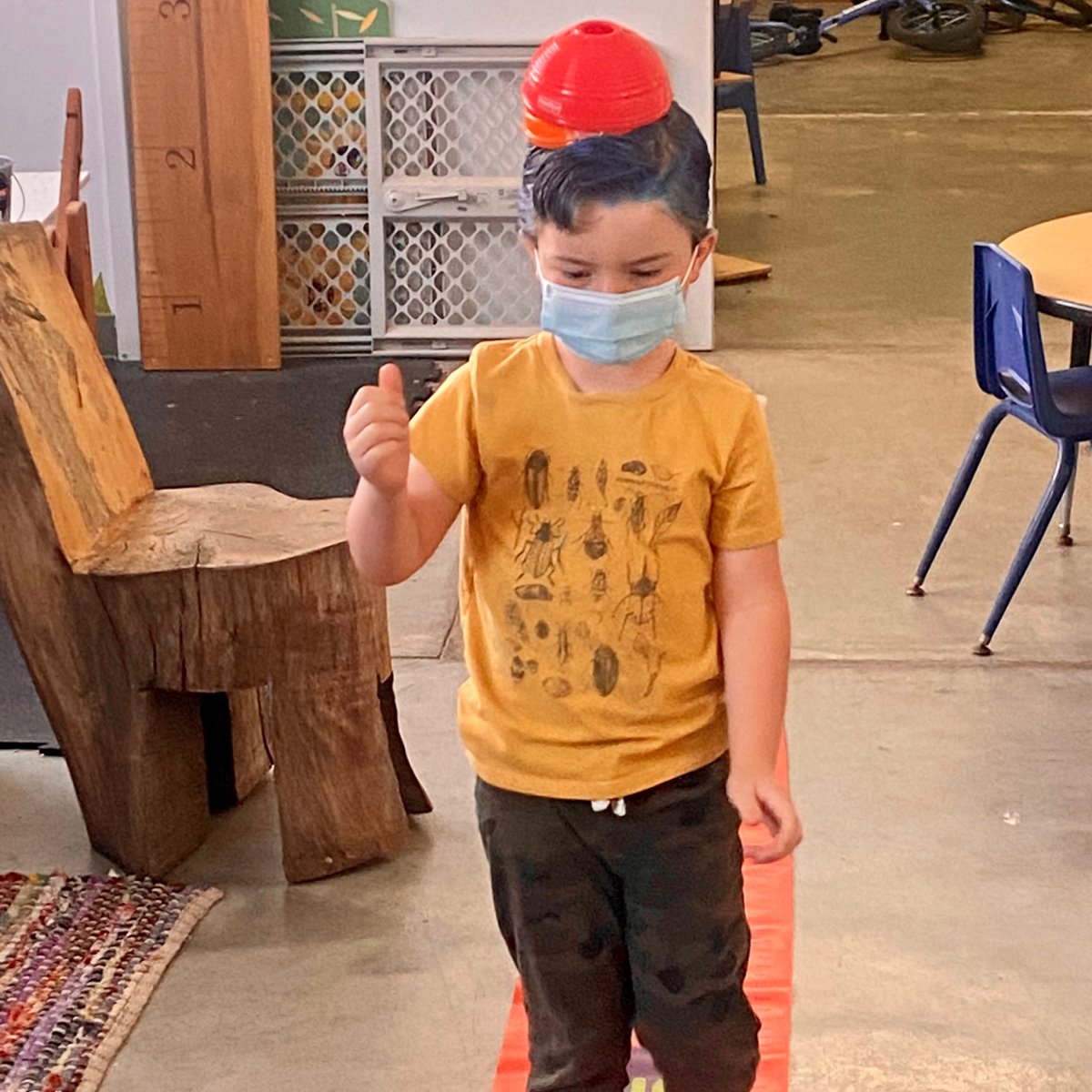 Look at that balance! Math, motor skills, shapes and colors, and fun all in one activity. Play-based learning for the win! 

#NowEnrolling #Inglewood #WestLA #WestchesterCA #LAparents #LAmoms #LAdads