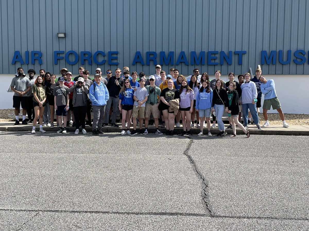 AFJROTC at the Armament Museum at Elgin AFB, FL