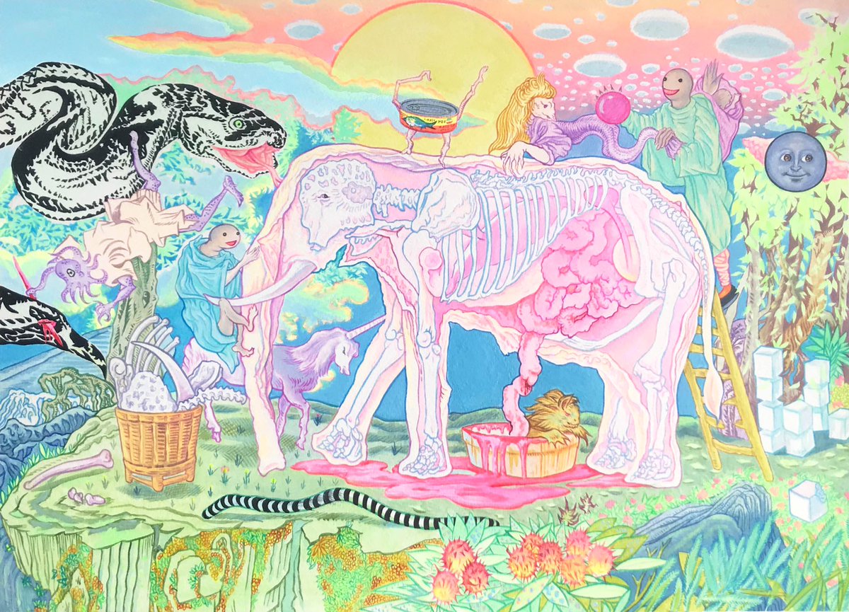 yucai_yu's tweet photo. ๐DROPPED NOW๐
The Snake who Swallowed an Elephant๐๐
๐พ20 Editions Collect for 1.2 XTZ ๐
๐https://t.co/JUIu44Kz1Q
https://t.co/u9W6juljUW
#tezos #nft #nfts #NFTCommunity https://t.co/nKGWrEkSgt