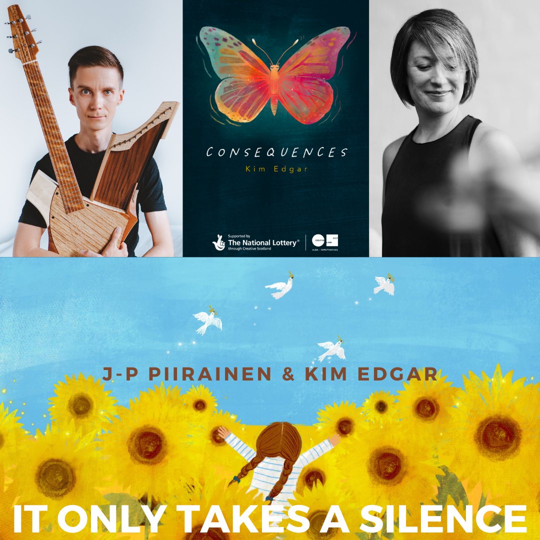 KimEdgarMusic's tweet photo. My 6th @CreativeScots CONSEQUENCES song, It Only Takes A Silence, in praise of those who speak out  against injustice. Huge thanks @JPPiirainen @MichaelOwers  @mattiefoulds  &amp; @GillGamble:  
https://t.co/aWA6kdr3ll 

#standwithukraine #refugeeswelcome #peace  #divisioncannotwin https://t.co/AzK2yFgxHI