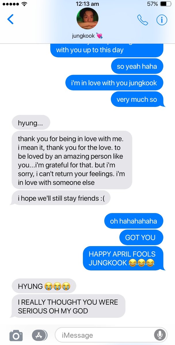 faesvk's tweet photo. #taekookau where it's april fools day. https://t.co/7g9yQu5GNb