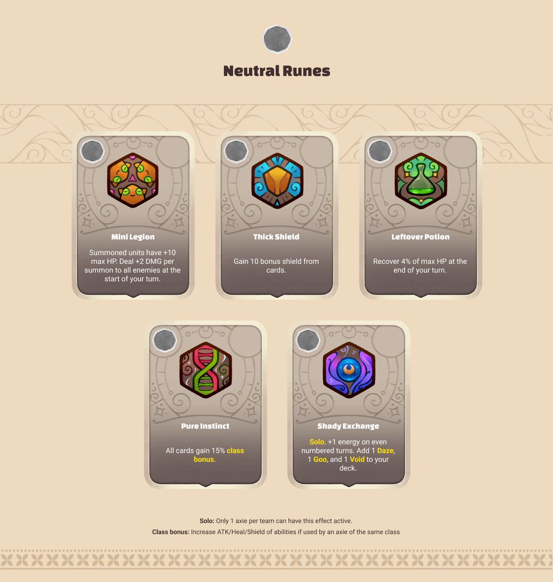 CrypticAcademy's tweet photo. 🚨 Neutral Runes & Charms Leek Alert
(check full origin guide here: https://t.co/0Lr2v9j0Vc)
✨For more content, axie news, and giveaways you surely don't wanna miss, please follow our page!✨
#AxieInfinity
#CrypticAcademy https://t.co/85aEdkCpdP