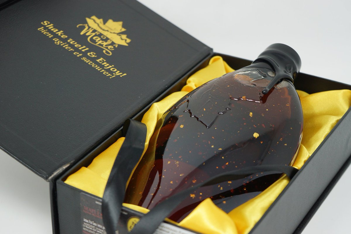 #GIVEAWAY ALERT🎉🎉🎉
To thank our followers for their support, we're giving away a bottle of 24K #gold infused Canadian Maple Syrup!
To enter:
1. Follow <a href="/MapleGoldMines/">MapleGoldMines</a>
2. Like and Retweet this post
The winner will be announced on Friday April 15th! Good luck!✨🍁
$MGM $MGMLF
