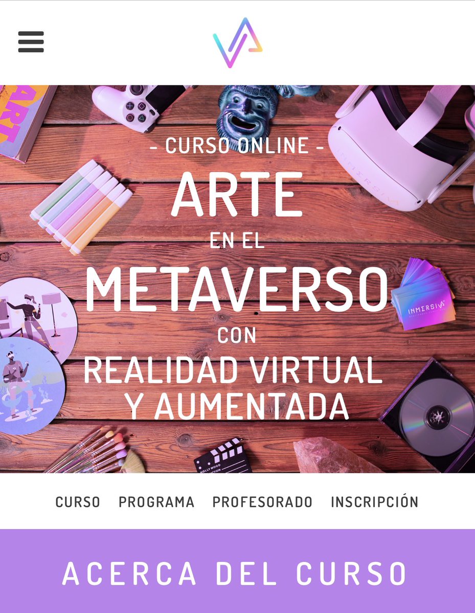 Se abre la matrícula del curso sobre ARTE en el METAVERSO en el que he hablado sobre #musica en XR 
Gracias  <a href="/inmersivaxr/">INMERSIVAˣᴿ</a> !! 
#music #metaverso #xr 

👉🏻inmersivaxr.com/arte-metaverso
