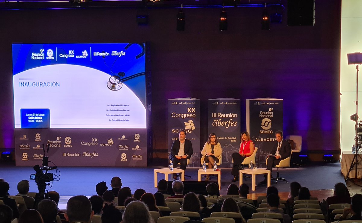 GeriatriaGuada's tweet photo. Inauguración del 9° Congreso de la @semeg_es, XX congreso de la #SCMGG, III reunión @CIBERFES
#FunciONate #Albacete #congresoSEMEG https://t.co/GUe73eww6r