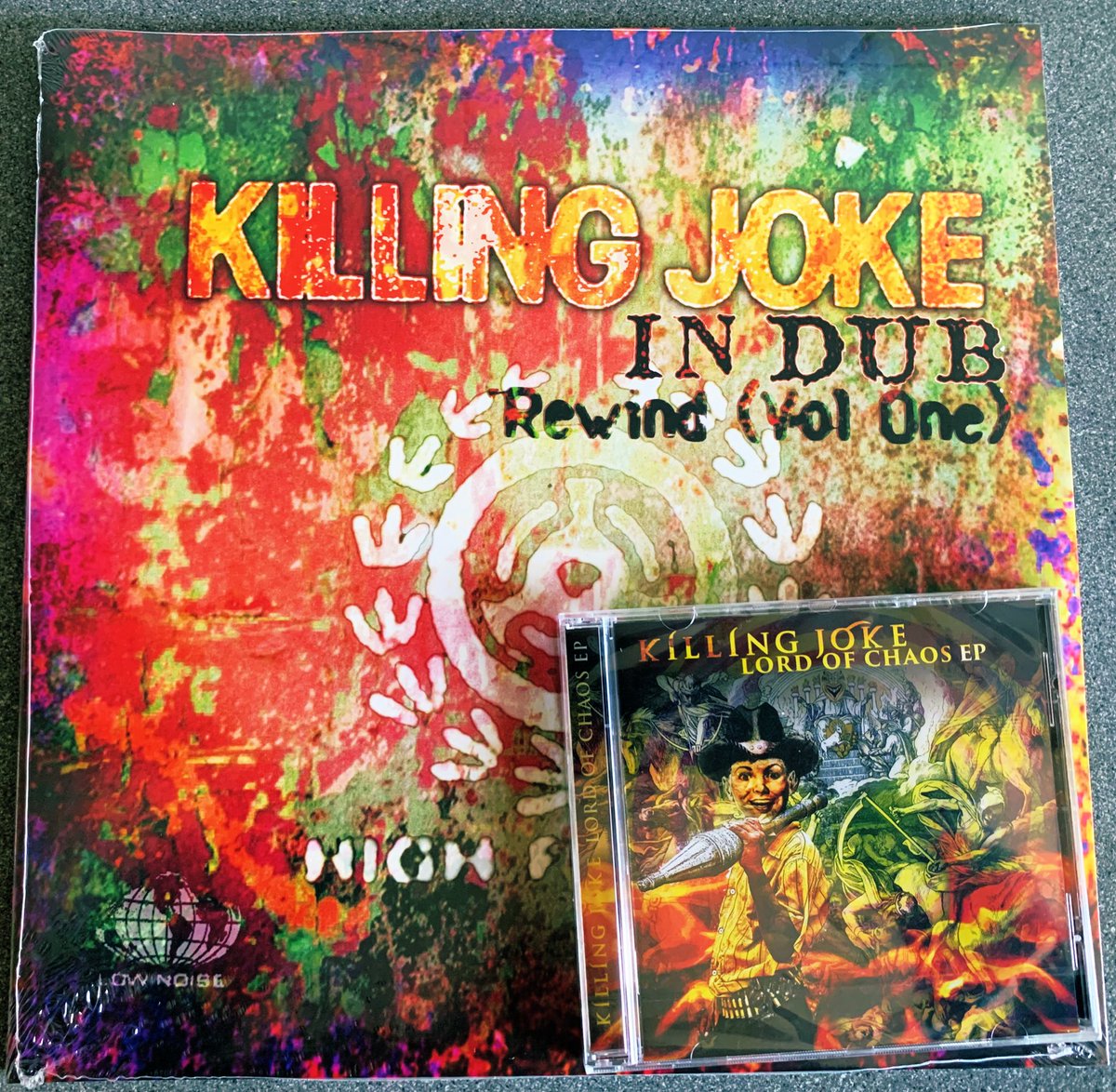 viewfromtheloo3's tweet photo. Killing Joke on the double! #LordOfChais #InDub #Vinyl @Killingjokeband https://t.co/brsryZdlpb