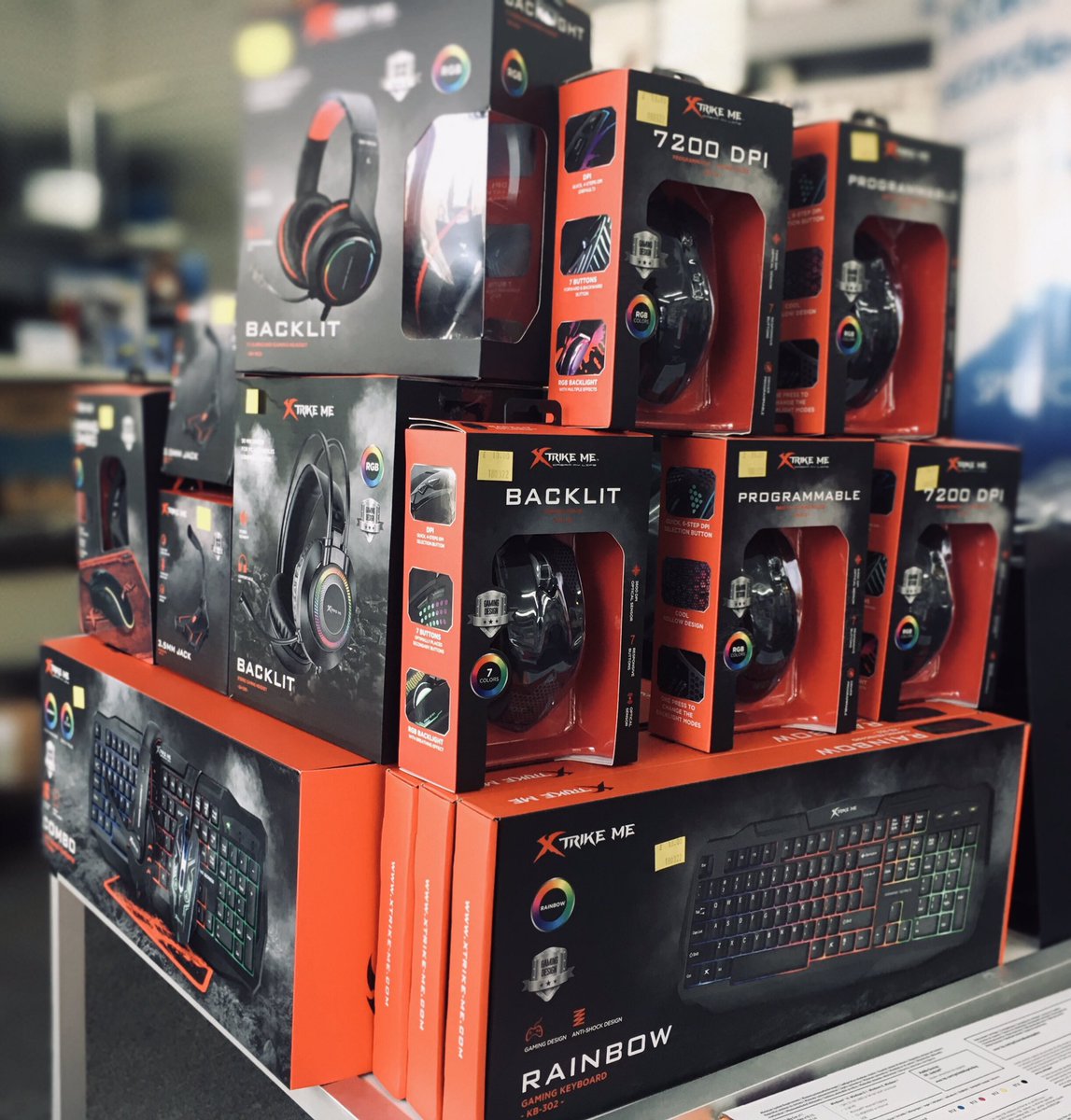 ComputersCrow's tweet image. Need a gaming keyboard, mouse, keyboard or headset? No problem, singles and combos in stock of #xtrikeme #gaming