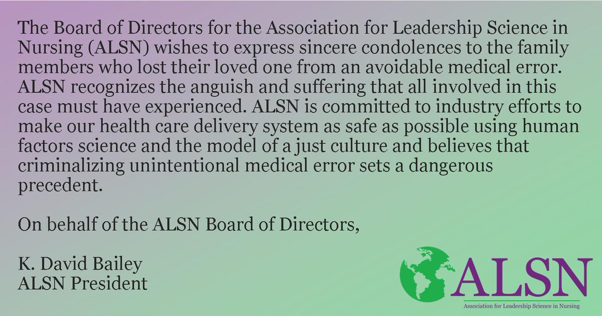 Association for Leadership Science in Nursing tweet media