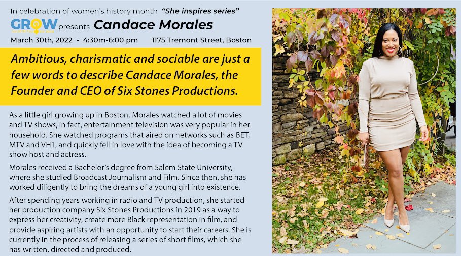 I am extremely thankful to <a href="/GROWmentorship/">Jamila G. This is Us</a> and <a href="/SuperBaston/">Nora Baston</a>, who invited me to share my story with the young women in their mentorship program as part of their “She Inspires Series” in celebration of #WomensHistoryMonth